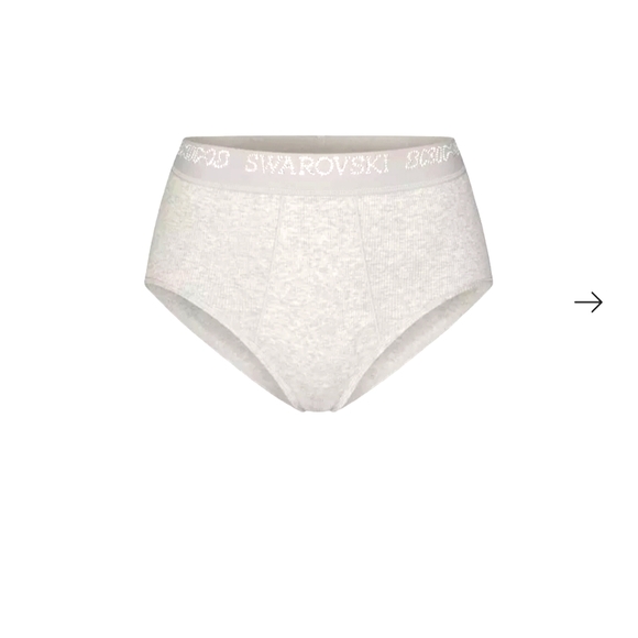 SKIMS Accessories - SKIMS x Swarovski stretch-cotton briefs